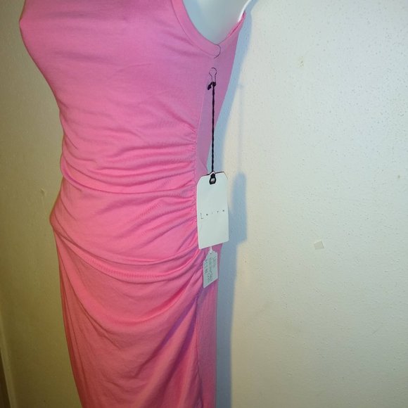 LEITH- Ruched Body-Con Tank Dress - Picture 3 of 4